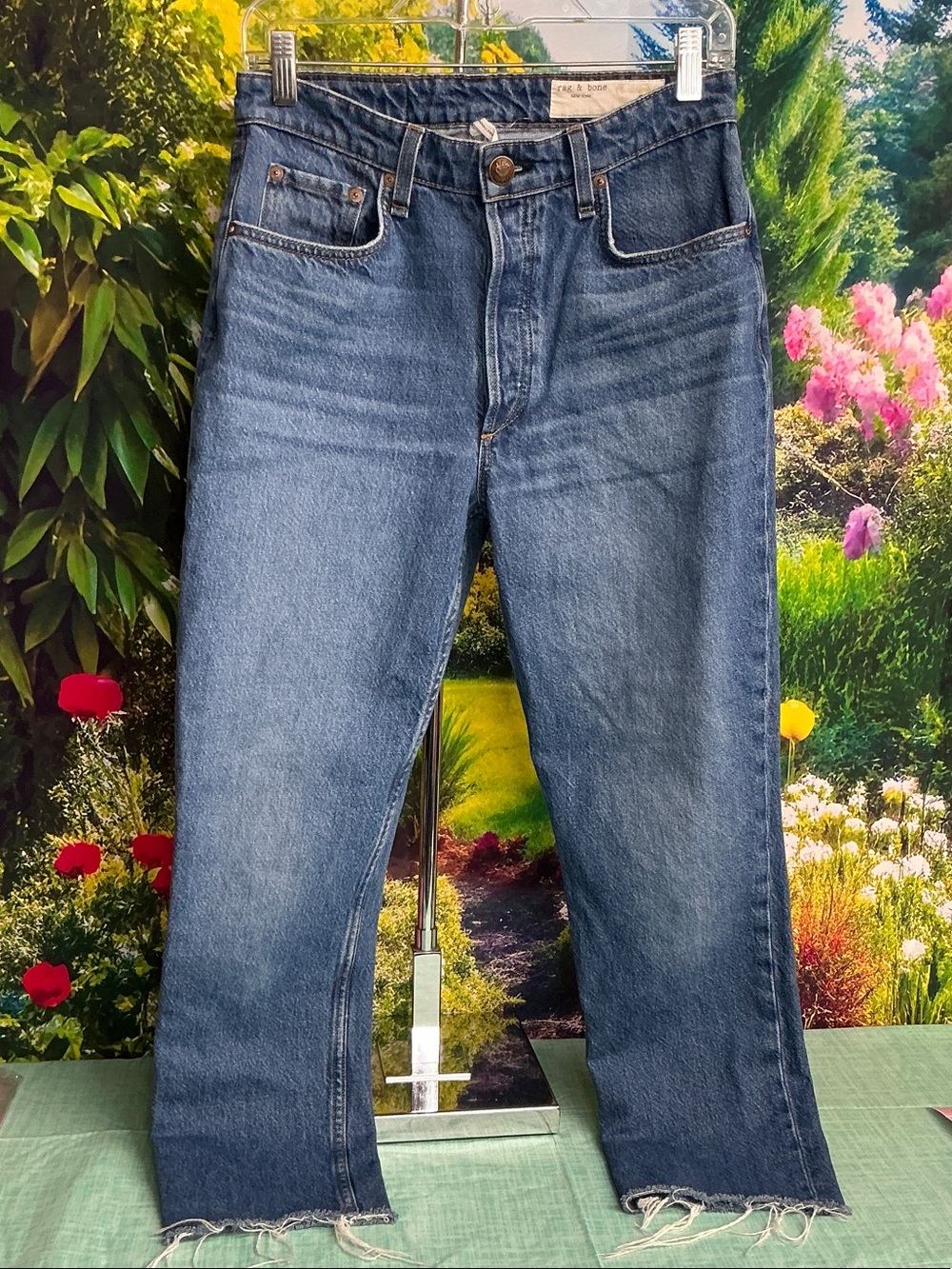 rag & bone Monty Hi-Rise Ankle Cigarette Jean Sz 27.  #2228